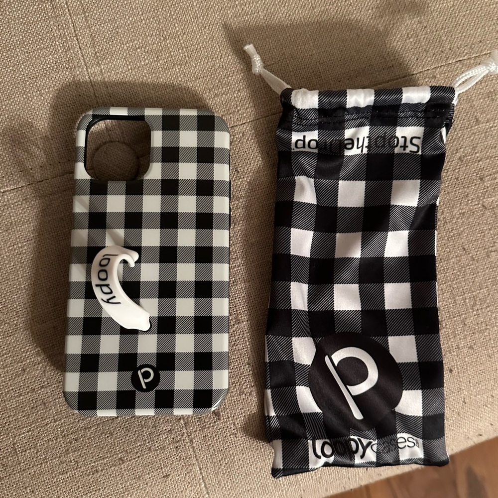 iPhone 12 Pro buffalo check Loopy case